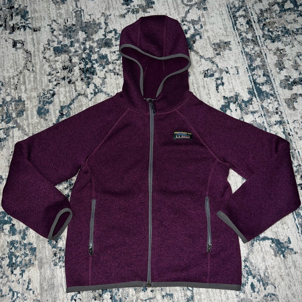 L.L. Bean Maroon Jacket with Gray Accents